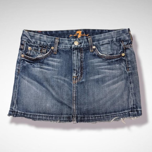 7 For All Mankind Dresses & Skirts - Women's 7 for all mankind denim mini skirt Size 27
